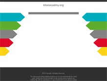 Tablet Screenshot of khanacadmy.org